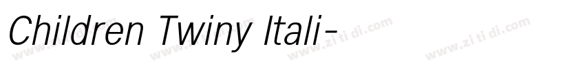 Children Twiny Itali字体转换